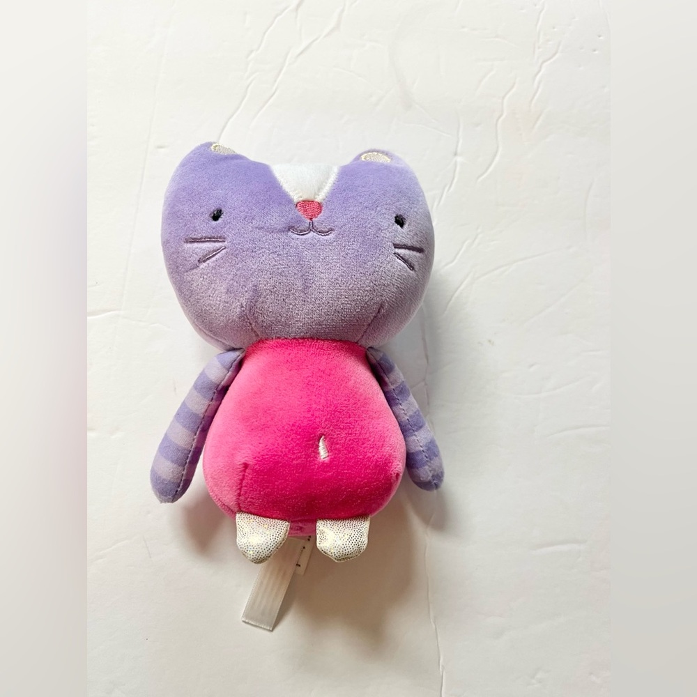 Kids Preferred Purple and Pink Stuffed Cat Plush